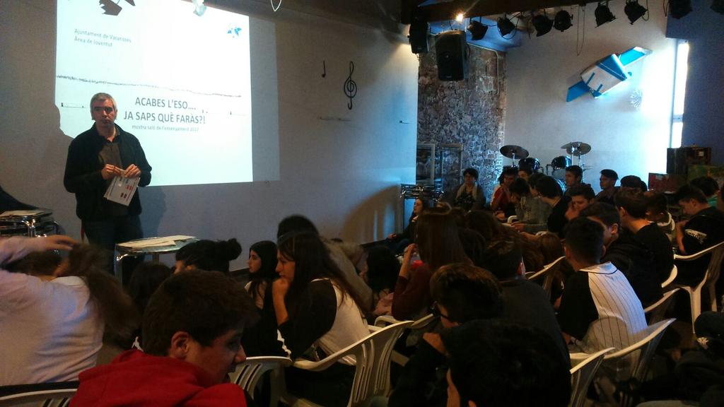 instivacarisses's tweet photo. Xerrada d'#orientació per a #3ESO al #PuntdeVol de l'Ajuntament de #Vacarisses https://t.co/hG9B1sWLTf