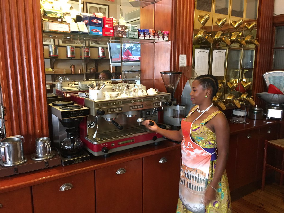 CTbestcoffee's tweet photo. Inner city coffee tour. Langham Coffee House. Lovely escape from noisy Long street. Delicious cakes with coffee https://t.co/WPCiFyyzML