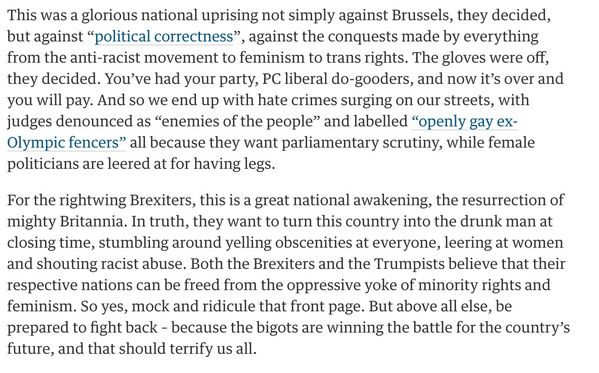 owenjonesjourno's tweet photo. #Legsit isn't just a sexist disgrace - it's another sign Brexit is becoming a full-blown counter-revolution. Me:   https://t.co/vsigld3XT0 https://t.co/o6pnRj1d4E