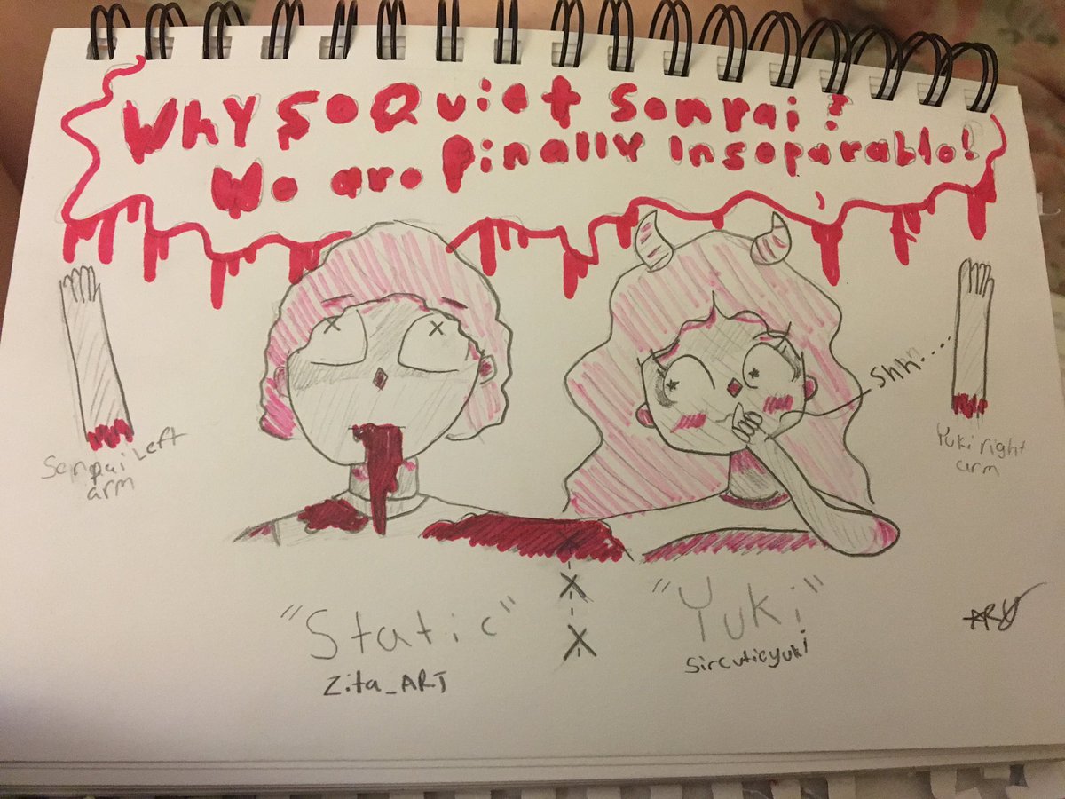 Ditto_4You's tweet photo. @Zita_Art @SirCutieYuki #OUAY "....This is what happens when I draw and listen to creepy music at the same time..enjoy xP" https://t.co/jqaP8pcNNU