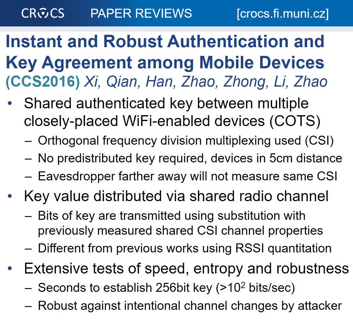 CRoCS_MUNI's tweet image. #paperclub #CCS16 Non-eavesdropable key agreement without any predistributed key over open channel with WiFi CSI
users.soe.ucsc.edu/~qian/papers/T…