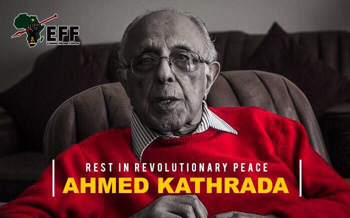 EFFSouthAfrica's tweet image. May the soul of Ahmed Kathrada rest in perfect peace