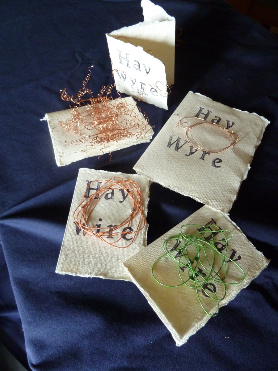 Look out for book artists installing today in Hay #Haybookartstrail #Hay40