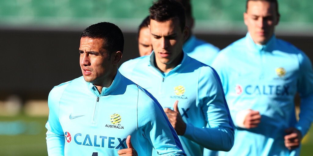 FrontPgFootball's tweet photo. GAME DAY! The @Socceroos are up against the UAE in tonight's crucial #WCQ. NEED to win. Can they do it? #GetThe3 #AUSvUAE #FPFootball https://t.co/pFNTKvCzC0