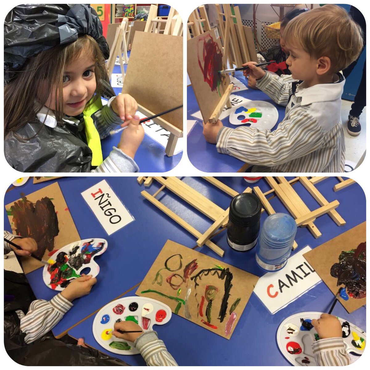 InterAravaca's tweet photo. We enjoyed a lot being artists!! We were Van Gogh!!! 👩🏻🎨👨🏻🎨 Don't you believe us?? #I3PROJECT #PROFESSIONS @_acade @Magisnet @educacyl https://t.co/es8uzCMLCY