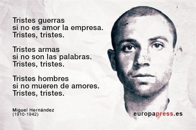 75 años sin Miguel Hernández: 10 de sus poemas fundamentales bit.ly/2npLG54