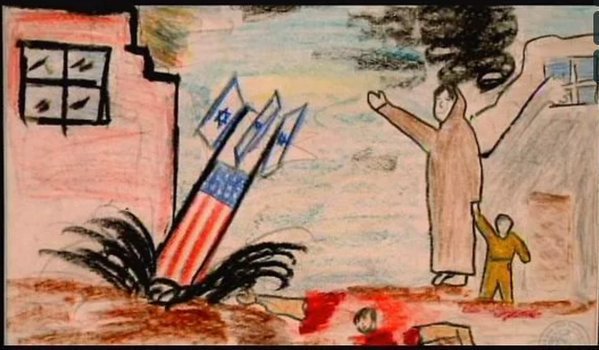 ybenderbal's tweet photo. Quand les médias occultent sciemment un cauchemar qui s'éternise, il nous reste ces dessins d'enfants... #Palestine https://t.co/xjlTxtqhjS