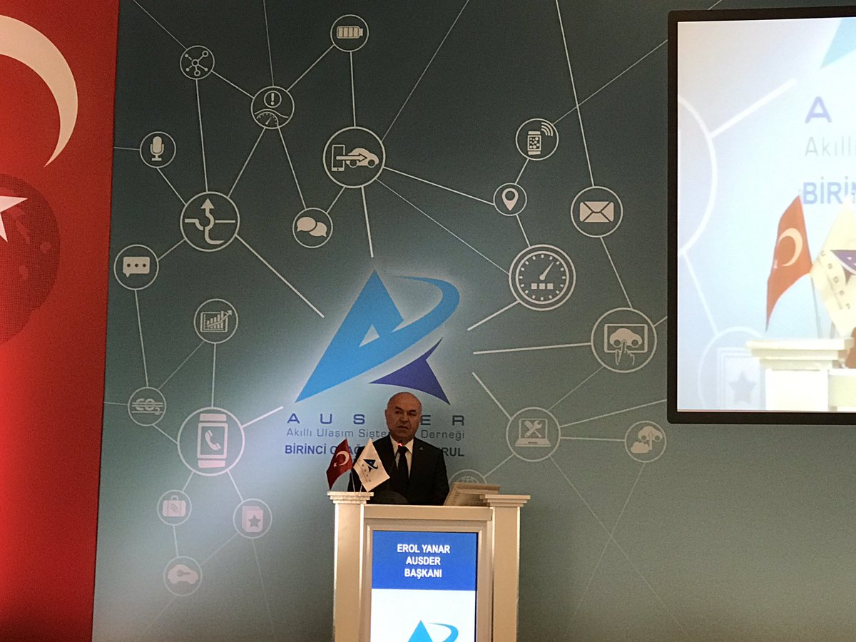 sadullahuzun's tweet photo. Turkish ITS association (AUSDER) president Mr. Yanar: we will prepare 'ITS index' and announce at Intertraffic event in May, 2017 #ausder https://t.co/sppJLsCMfE