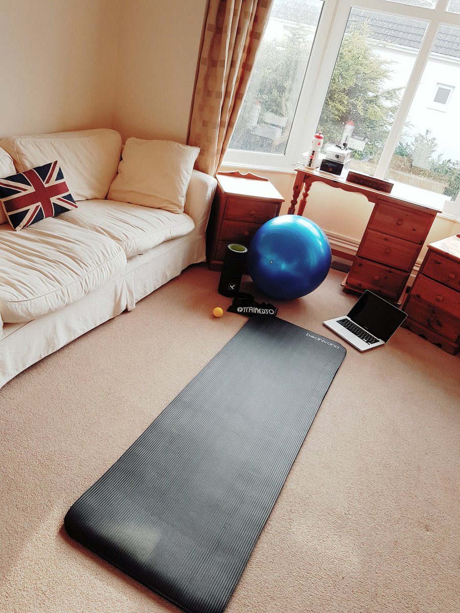 Morning #pilates &amp; #yoga done! Thanks for the company <a href="/richroll/">richroll</a> podcasts. #Chiropractic #ironman  #strength #conditioning #Bournemouth