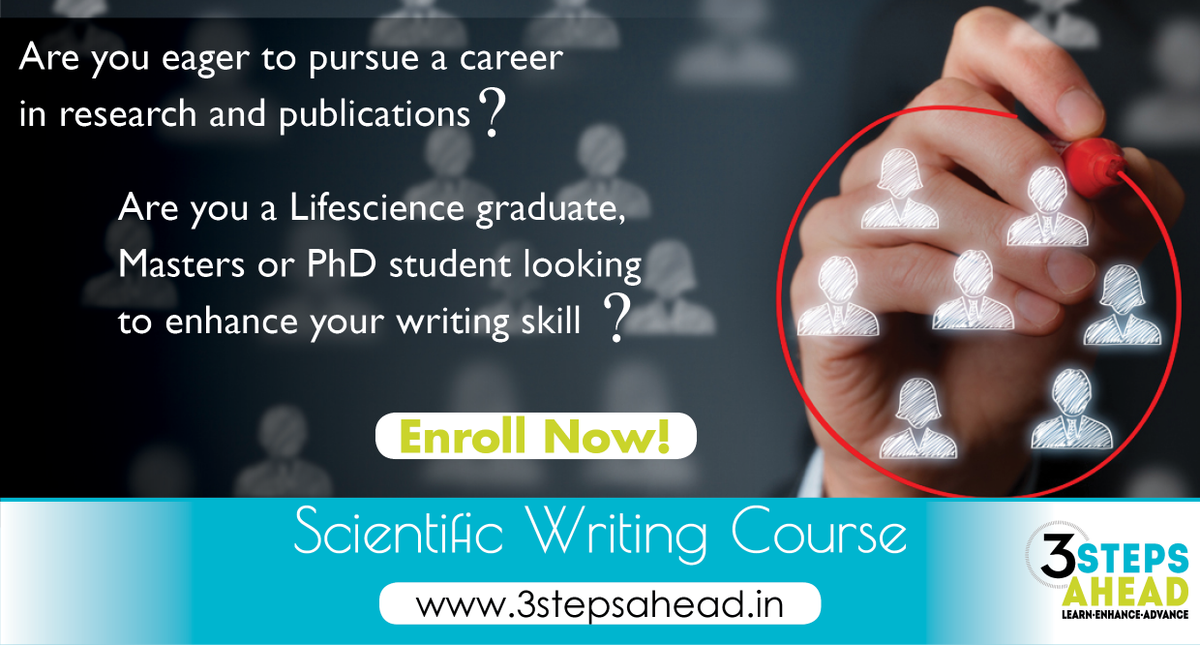 Build your career in #scientific writing by getting trained from the renowned industry experts.
An initiative from #healthminds
#3stepsahead