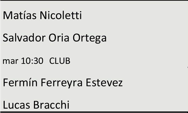 Desearle toda la suerte a mi compi del <a href="/PalmaPadel/">Palma Pádel</a> <a href="/lucasbracchi/">Lucas Bracchi Ocampo</a> y a  <a href="/ferminferreyra/">Fermin ( Batata )</a> que siguen en la lucha en el #WPTSantanderOpen !!!