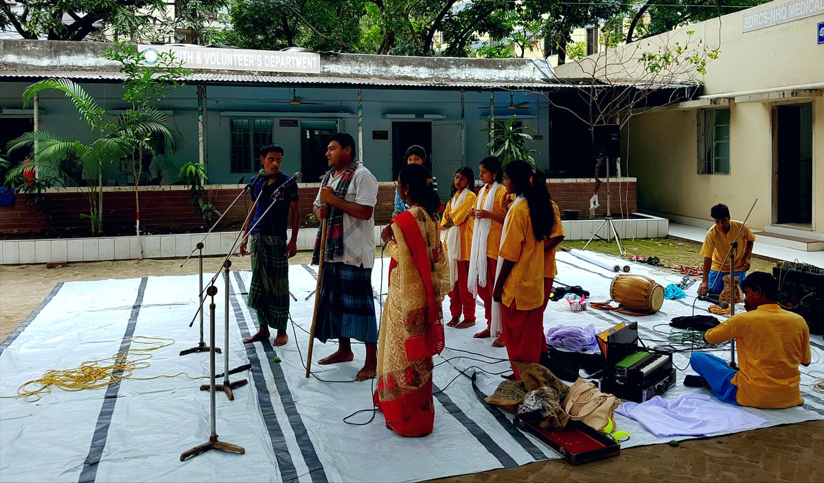 RaquibRony's tweet photo. Awareness raising show on climate change adaptation by Bangladesh Red Crescent #BDRCS in their NHQ Dhaka. #Roanu #Flood2016 #Recovery https://t.co/And3fSi1wa