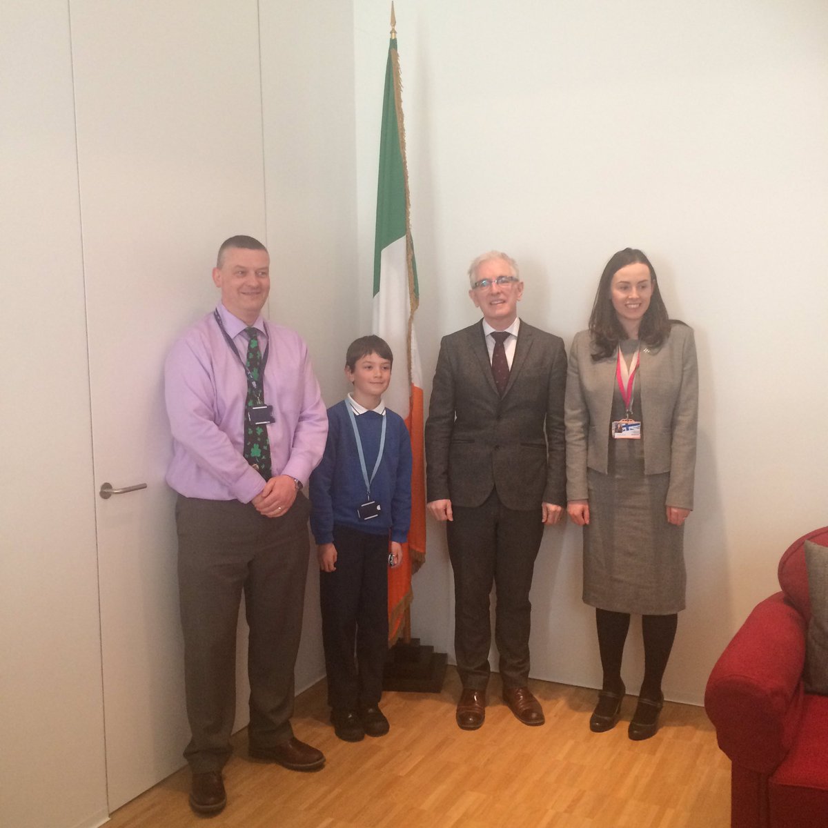 IrelandinNL's tweet photo. Great meeting with the student ambassadors @BSNetherlands junior school this morning &amp; their Irish teachers @dfatirl https://t.co/k0uXR3ylrw