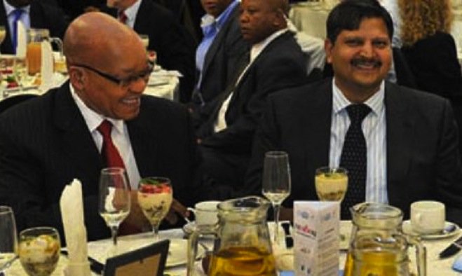 TomEatonSA's tweet photo. Happier times: the President of South Africa and his assistant, Jacob. #GordhanGupta https://t.co/6rtGp8BwLR