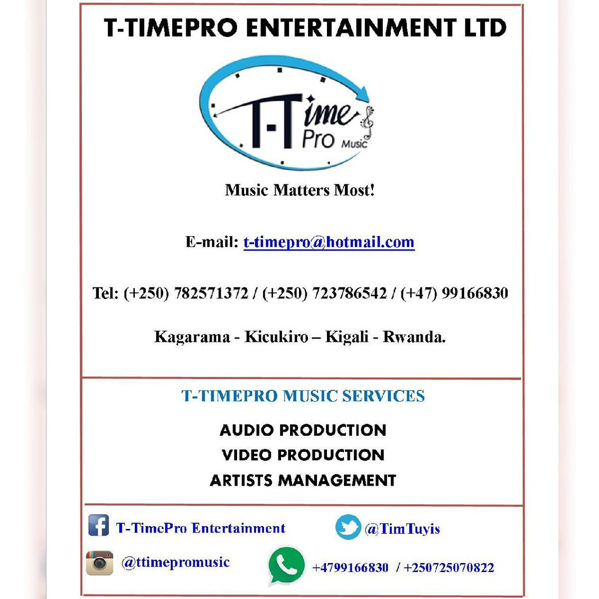 roderty05's tweet photo. T-TimePro Music: #MusicMattersMost! https://t.co/2parOIBULO