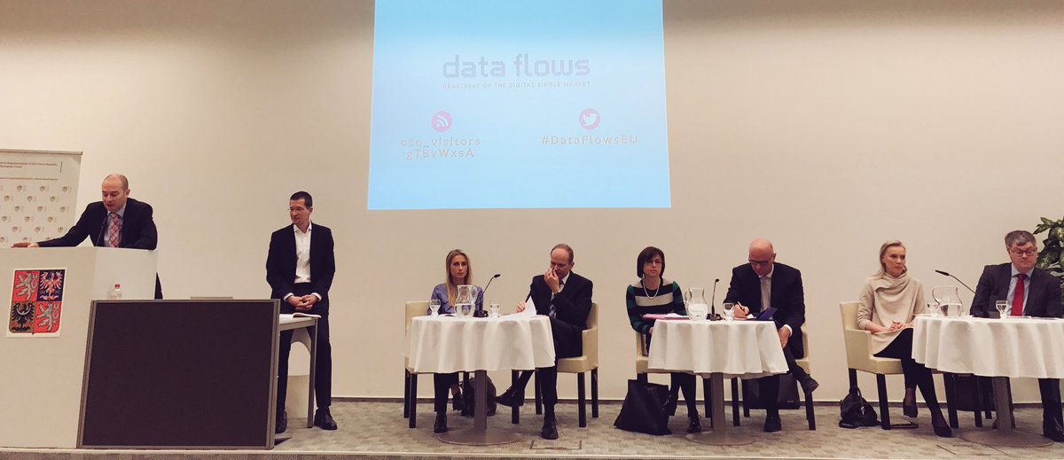 CCIAeurope's tweet photo. Impressive line up at event on data flows within the EU at the Czech Permanent Rep #DataFlowsEU https://t.co/Rwe73hu6mW