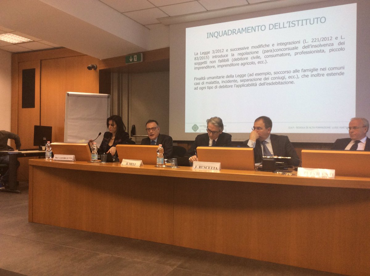 <a href="/OdcecMilano/">OdcecMilano</a> Con il referente dell'Occ di Milano, Biagio Meli, si approfondisce la disciplina dell'insolvenza dei soggetti non fallibili