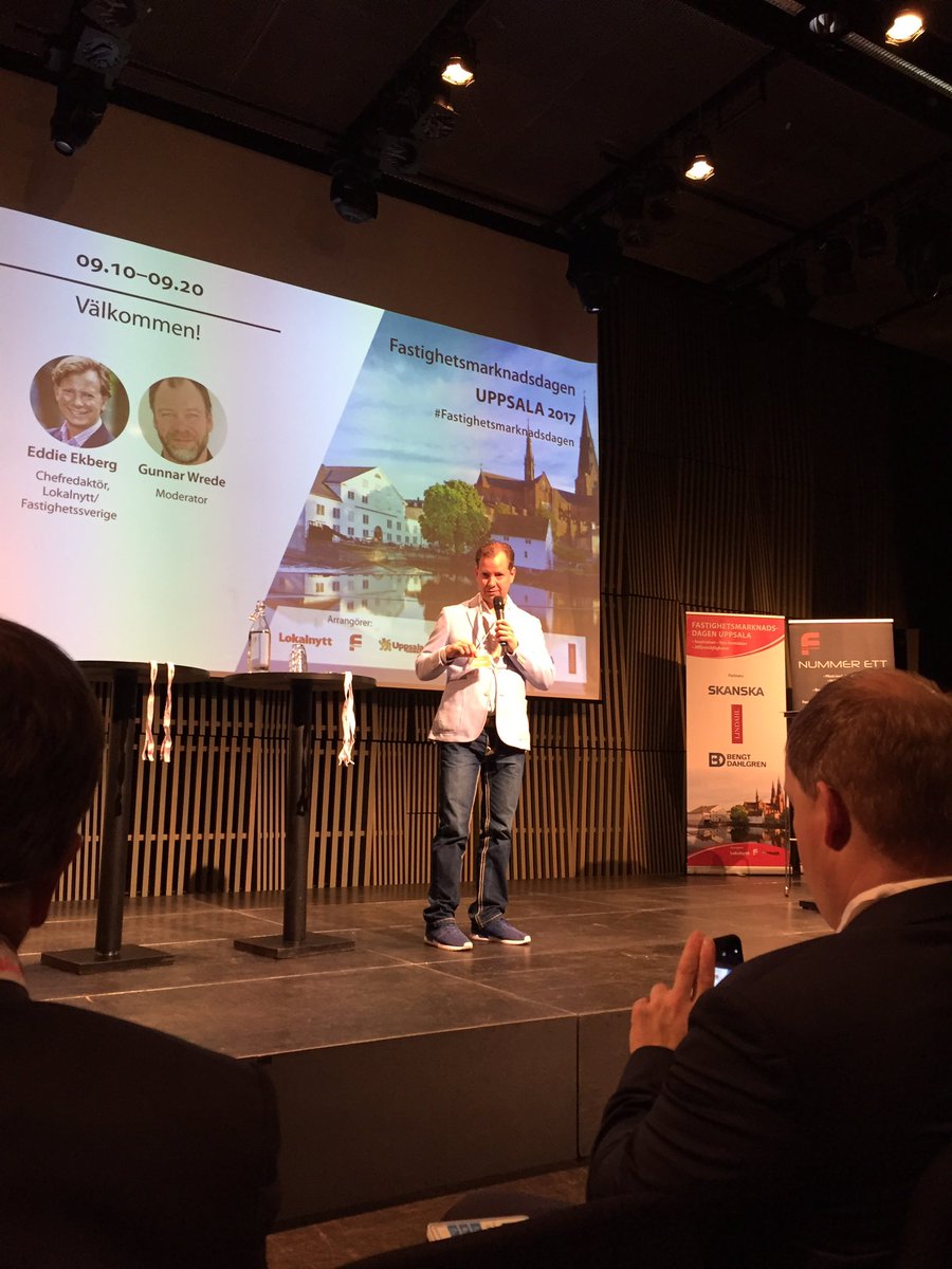 Omvärldsutblick på fastighetsmarknadsdagen i Uppsala. #skanskasverige #fastighetssverige #uppsalakommun