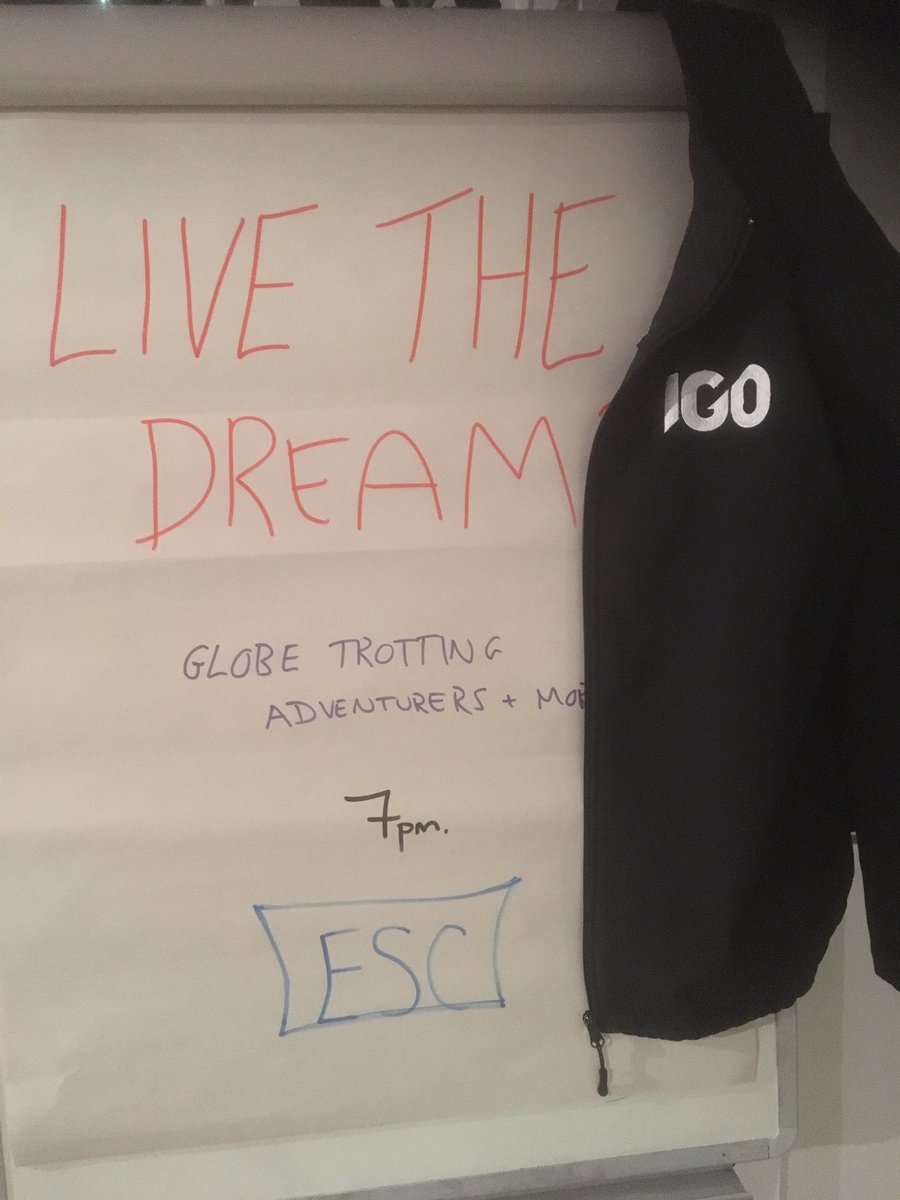 IGOadventures's tweet photo. Great to speak @escthecity last night. I hope you all enjoyed it? #endeavourtoevolve #igoadventures https://t.co/ZLCKK9dGGS