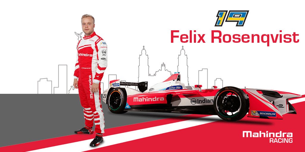 MahindraRacing's tweet photo. He has set two fastest-laps in his debut season already! RT to #FanBoost #FelixRosenqvist for the #MexiCityePrix @FRosenqvist #FormulaE https://t.co/kLGvXGmvKc