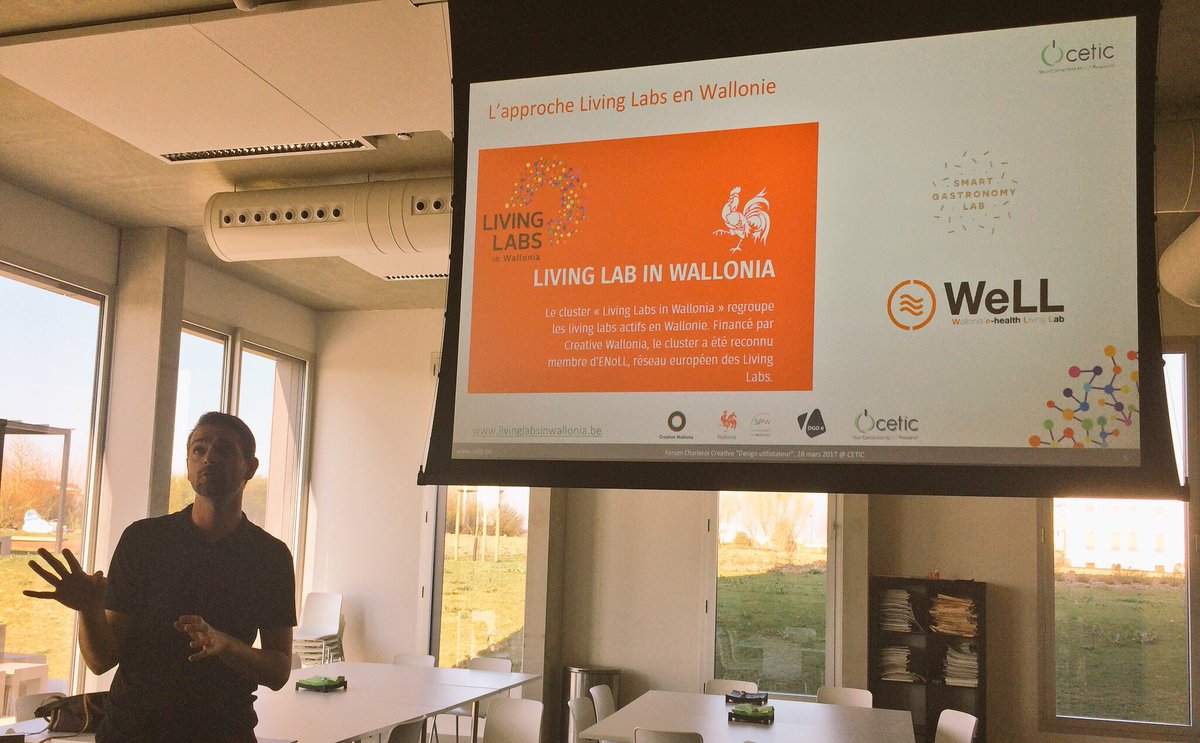 Au @cetic pour une matinée consacrée au #designthinking organisée par @Bubble__Hub. Rdv le 24/4 <a href="/SwitchCoworking/">Switch Coworking</a> pour une matinée #NWOW!