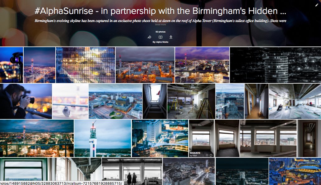 alphaworksB1's tweet photo. Now on #Flickr - the #AlphaSunrise #RooftopTuesdays gallery for all to see! #Birmingham's evolving skyline - https://t.co/SJzvxcUbP4 #Bham https://t.co/mbWZbGxpV2