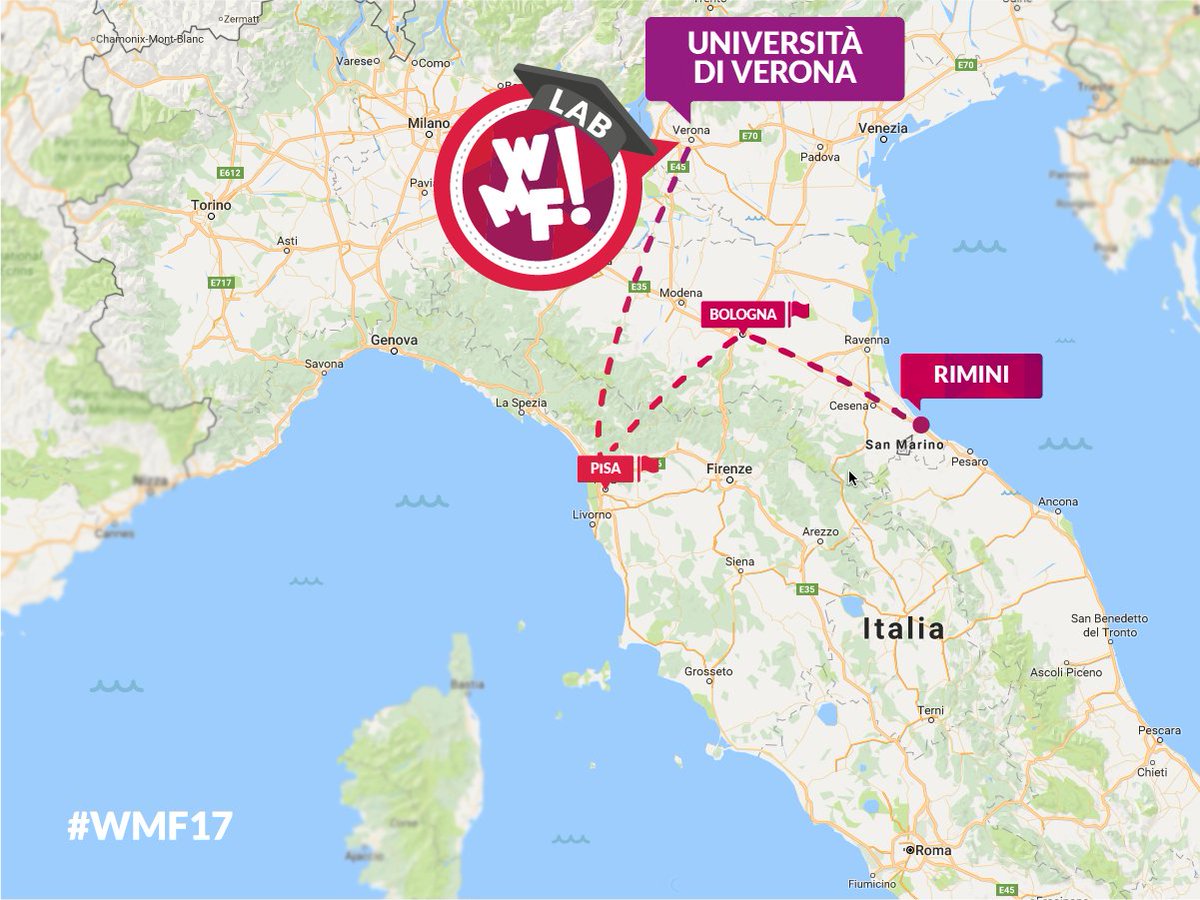 WMFWeMakeFuture's tweet photo. Altro giorno, altra tappa!📍✈️Oggi direzione #Verona per incontrare i ragazzi dello @IUS_VE che parteciperanno all'iniziativa #WMFLab 🎓#wmf17 https://t.co/qDGf1K1Gk8