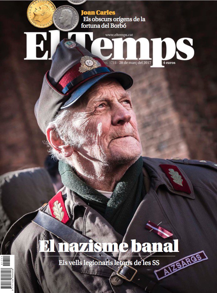 iQuiosc's tweet photo. El #Nazisme banal a #Riga, protagonista de la portada del setmanari @ElTemps_cat aquesta setmana a https://t.co/9fyfxNdn94 #Nazis #Latva https://t.co/VBRA06zPmG