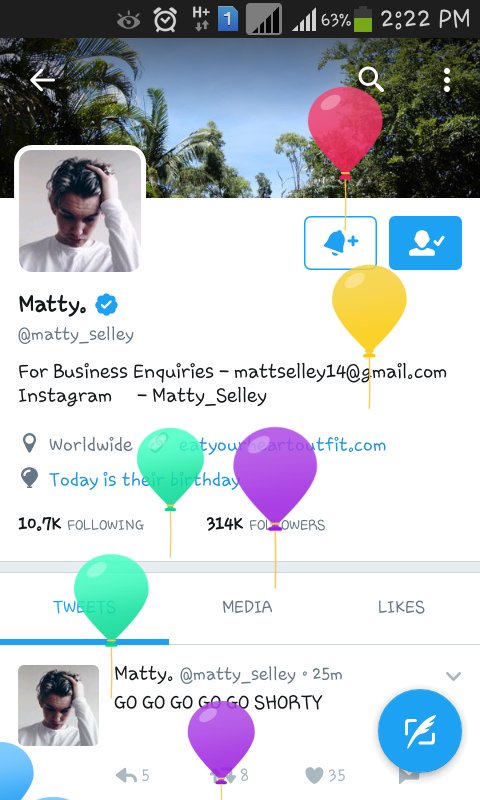 Happy birthday  . Love seeing those balloons don\t ya? Hope you have an amazing year ahead 