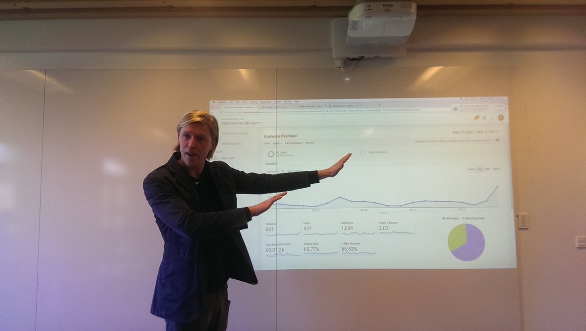 Som selvstændig må du ikke glemme at efteruddanne dig! I går lærte <a href="/simonpaag/">Simon Paag</a> mig og et stort hold kursister at bruge #GoogleAnalytics :-)