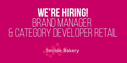 Ben jij een echte foodie, een netwerker en heb je ervaring binnen FMCG of Retail? Bekijk onze #vacature: smildebakery.nl/over-smilde-ba… #marketing