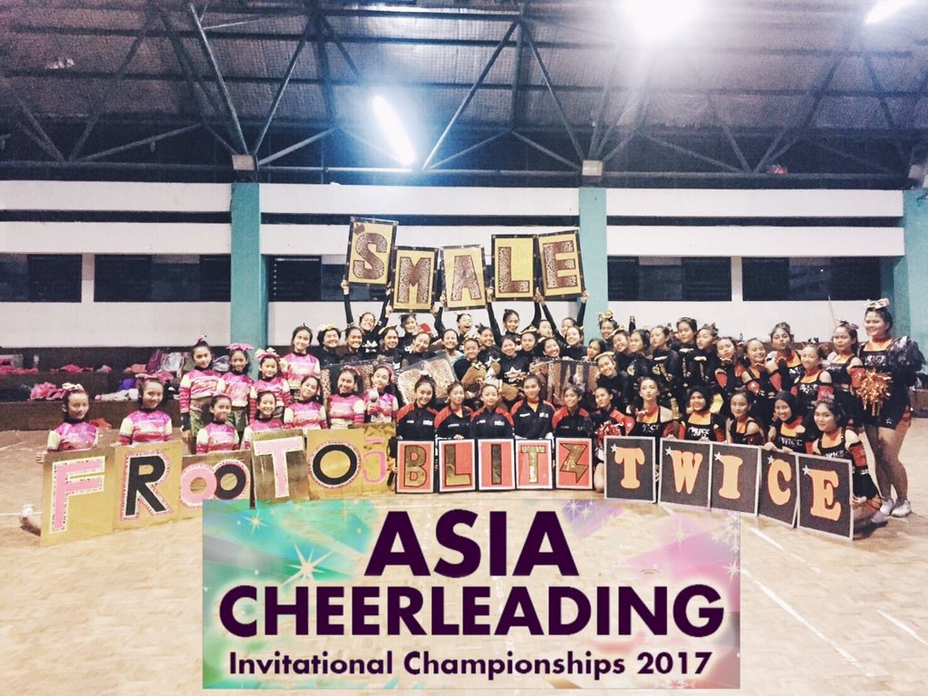 Mohon doa restu &amp; dukungan kpd BLITZ, FROOTO5, SMALE &amp; TWICE utk Asia Cheerleading Invitational Championship 2017, Singapura 1-2 Apr 2017💃🏼
