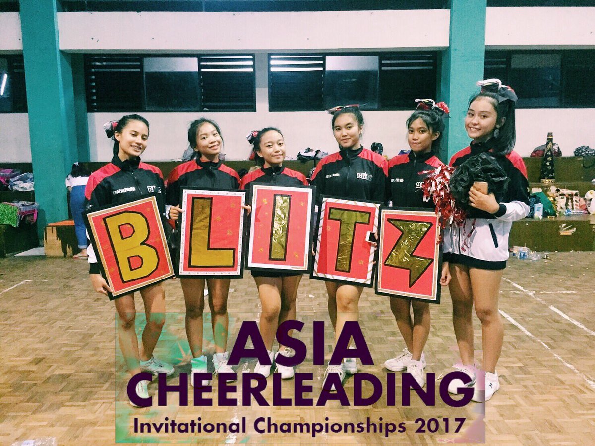 BLITZ - Group Stunt Open All Girl Advanced for ASIA CHEERLEADING INVITATIONAL CHAMPIONSHIP 2017 in Singapore, April 1-2, 2017💃🏼