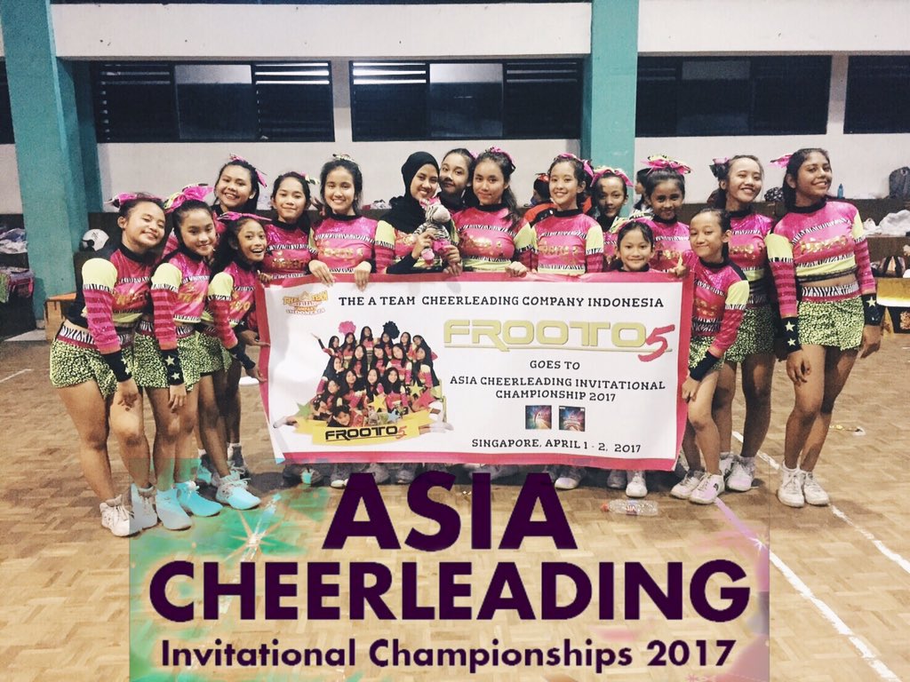FROOTO5 - Team Cheer Senior All Girl Intermediate for ASIA CHEERLEADING INVITATIONAL CHAMPIONSHIP 2017 in Singapore, April 1-2, 2017💃🏼