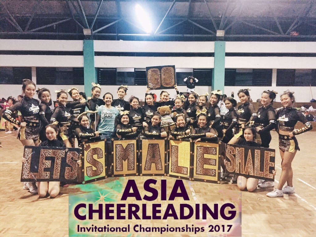 SMALE - Team Cheer Open All Girl Premier for ASIA CHEERLEADING INVITATIONAL CHAMPIONSHIP 2017 in Singapore, April 1-2, 2017💃🏼