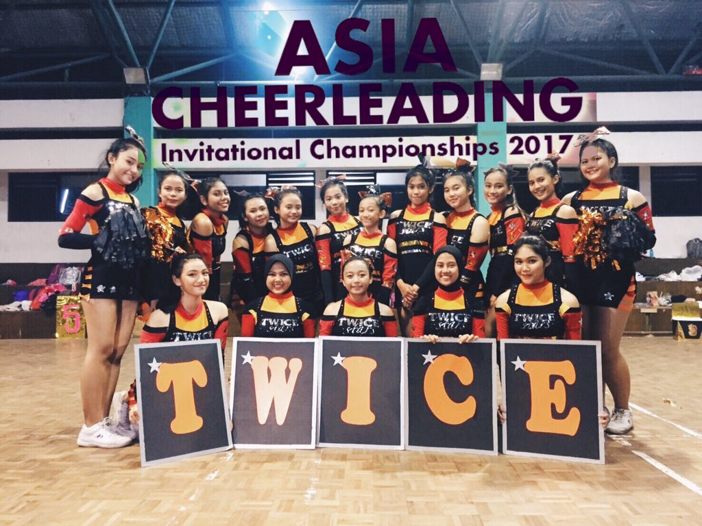 TWICE - Team Cheer Open All Girl Premier for ASIA CHEERLEADING INVITATIONAL CHAMPIONSHIP 2017 in Singapore, April 1-2, 2017💃🏼