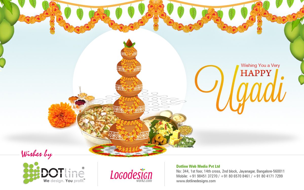 logodesignworkz's tweet image. We Wish You All A Very Happy &amp;amp; Prosperous Ugadi 2017!
#UgadiGreetings2017 #LogoDesignWorkz #DotlineWebMedia