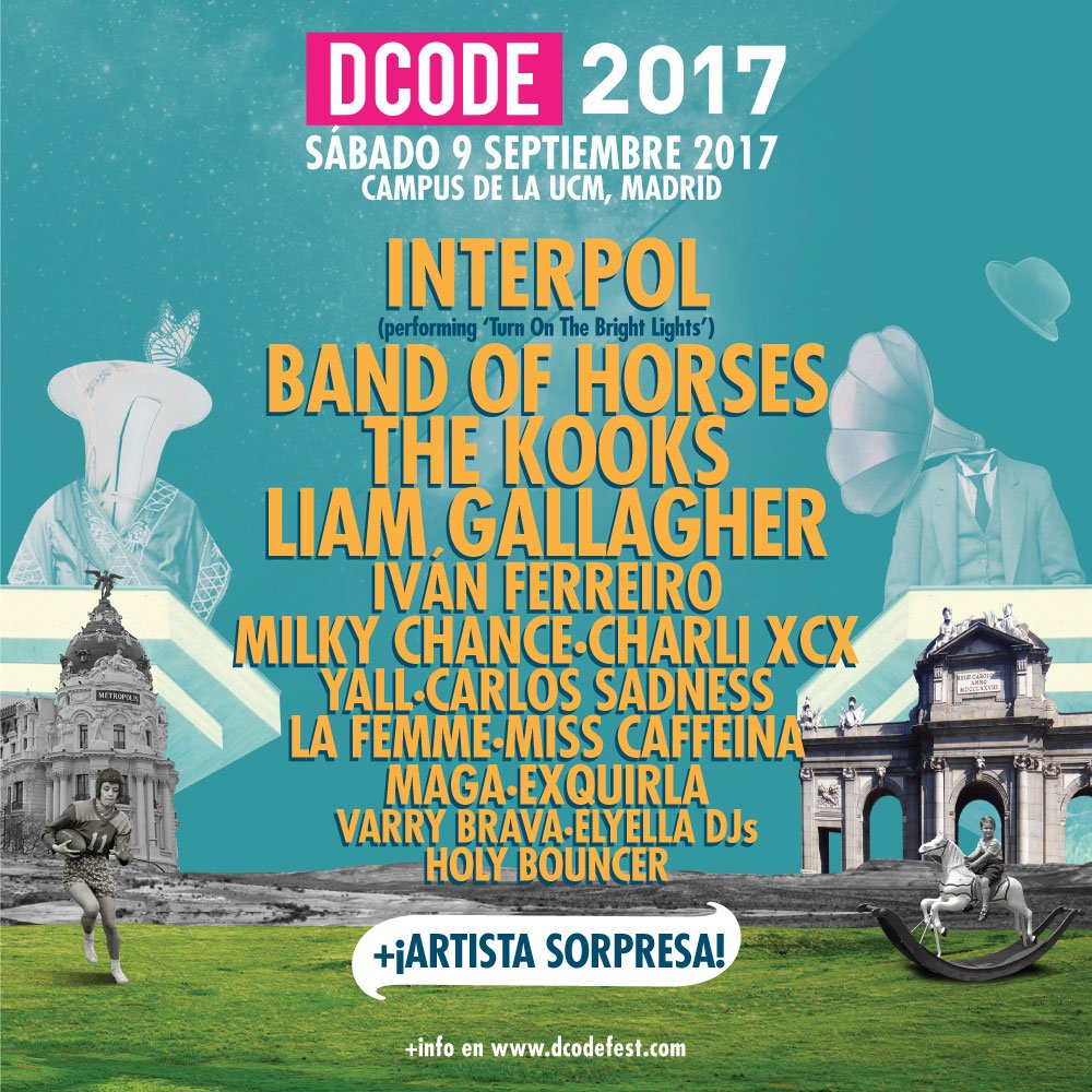 dcodefest's tweet photo. ¡Así queda el cartel (casi completo) de #DCODE2017! Subida de precio el 7 de abril a las 10h. A la venta en https://t.co/9P5dNLQjfX 🔥🔥 https://t.co/8887I9wEfO