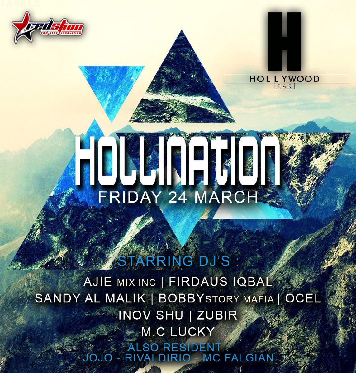Friday 24 March'17 <a href="/hollywoodbarbdg/">H Music Bar</a> w/dj <a href="/Firdaus_iqbal/">FIRDAUS IQBAL</a> @ajie_mixinc <a href="/sandyalmalik/">Sandy'AL</a> @storymafia @INOV234 @Zubir_Vallen