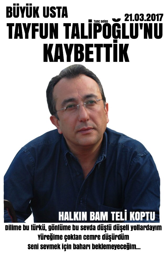 TAYFUN TALİPOĞLU HAYATINI KAYBETTİ #tayfuntalipoğlu #bamteli