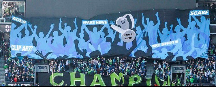 soccertouchdown's tweet photo. A closer look...
#RCTID #Shitattle #FuckSeattle #NoShots #Flounders #NeedleDickFC #Shittle #plasticFC #Fight&amp;Win #FakeFC https://t.co/6SBL5tVi3T