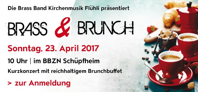 BBKMF's tweet photo. BRASS &amp; BRUNCH, Sonntag 23. April 2017, 10 Uhr im BBZN Schüpfheim.
Jetzt ANMELDEN!
https://t.co/Y60ZFezw7g
#brass #brunch #bbkmf https://t.co/124hPCpJZQ