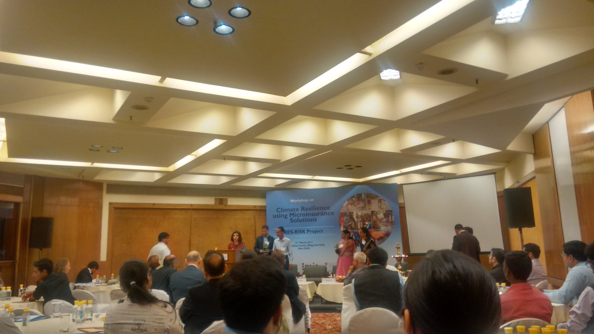 MicroInsuranceA's tweet photo. MIA/BAISX/SDC Workshop on Climate Resilience using Microinsurance solutions today at India Habitat Centre. https://t.co/LAj4EdbZ5B