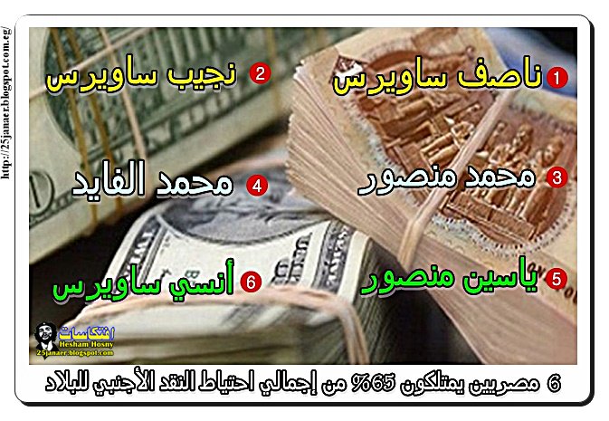 6 مصريين يمتلكون 65% من إجمالي احتياط النقد الأجنبي للبلاد