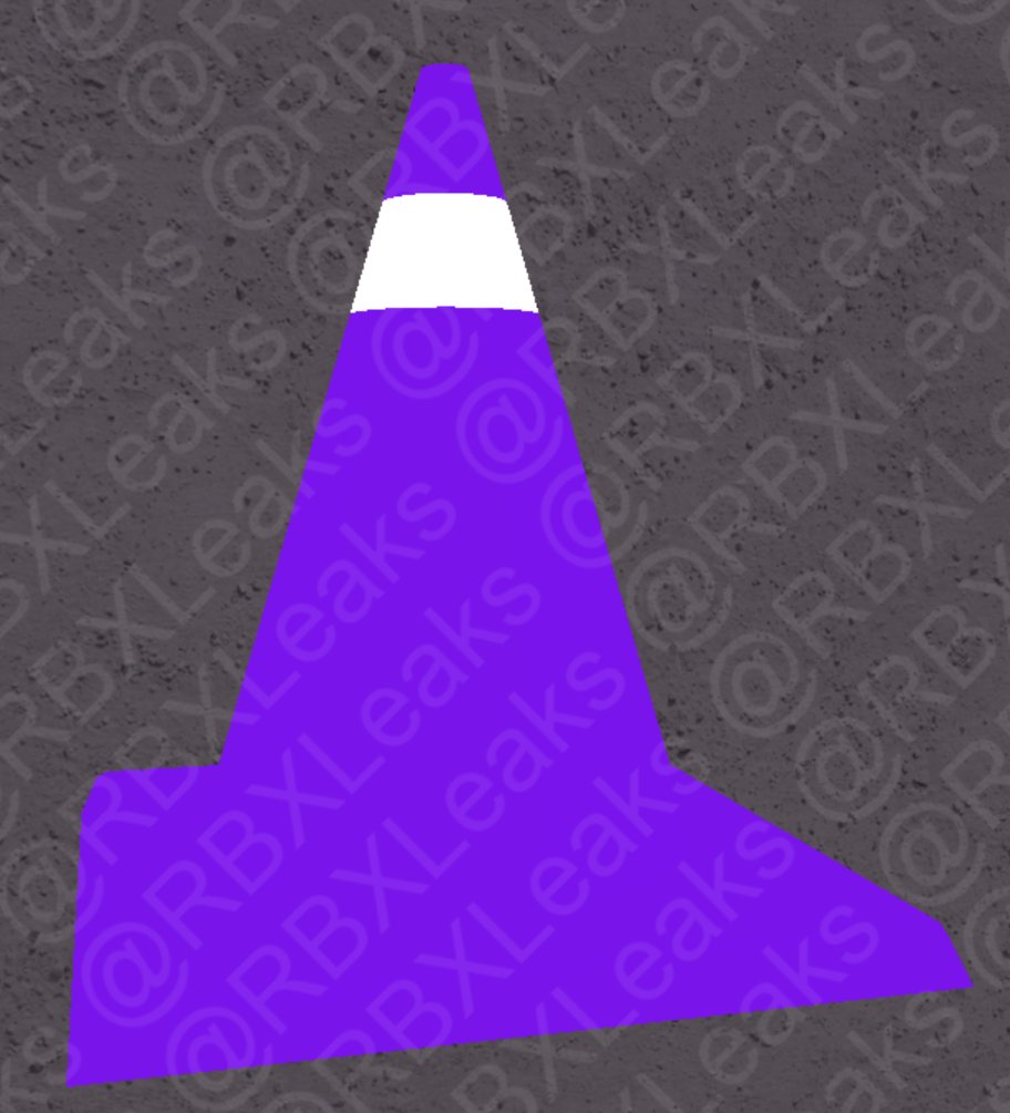 Rbxleaks On Twitter Purple Traffic Cone Mesh 1082802 Tx - roblox blue traffic cone