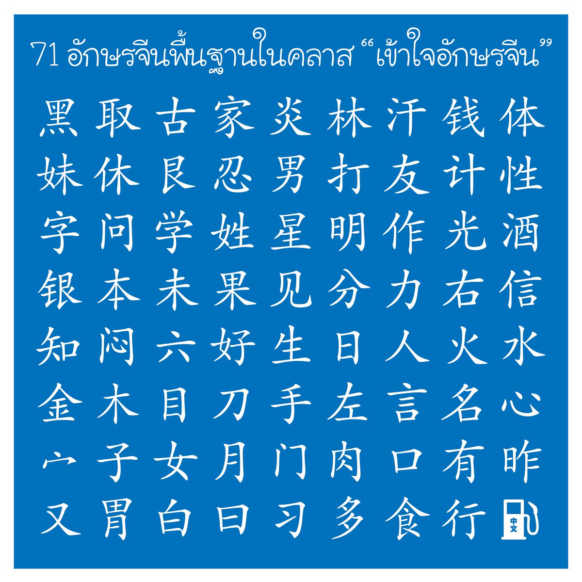 pumpchinese's tweet photo. 71 "อักษรจีน" ที่จะร้อยเรียงที่มาของมันในคลาส
โดยเชื่อว่าจะทำให้ท���กคนเข้าใจ&amp;จำตัวจีนเบื้องต้นได้ง่ายขึ้น 
จำได้ครบยัง? อยากเข้าใจที่มามั้ย? https://t.co/HVPIhqFjGB