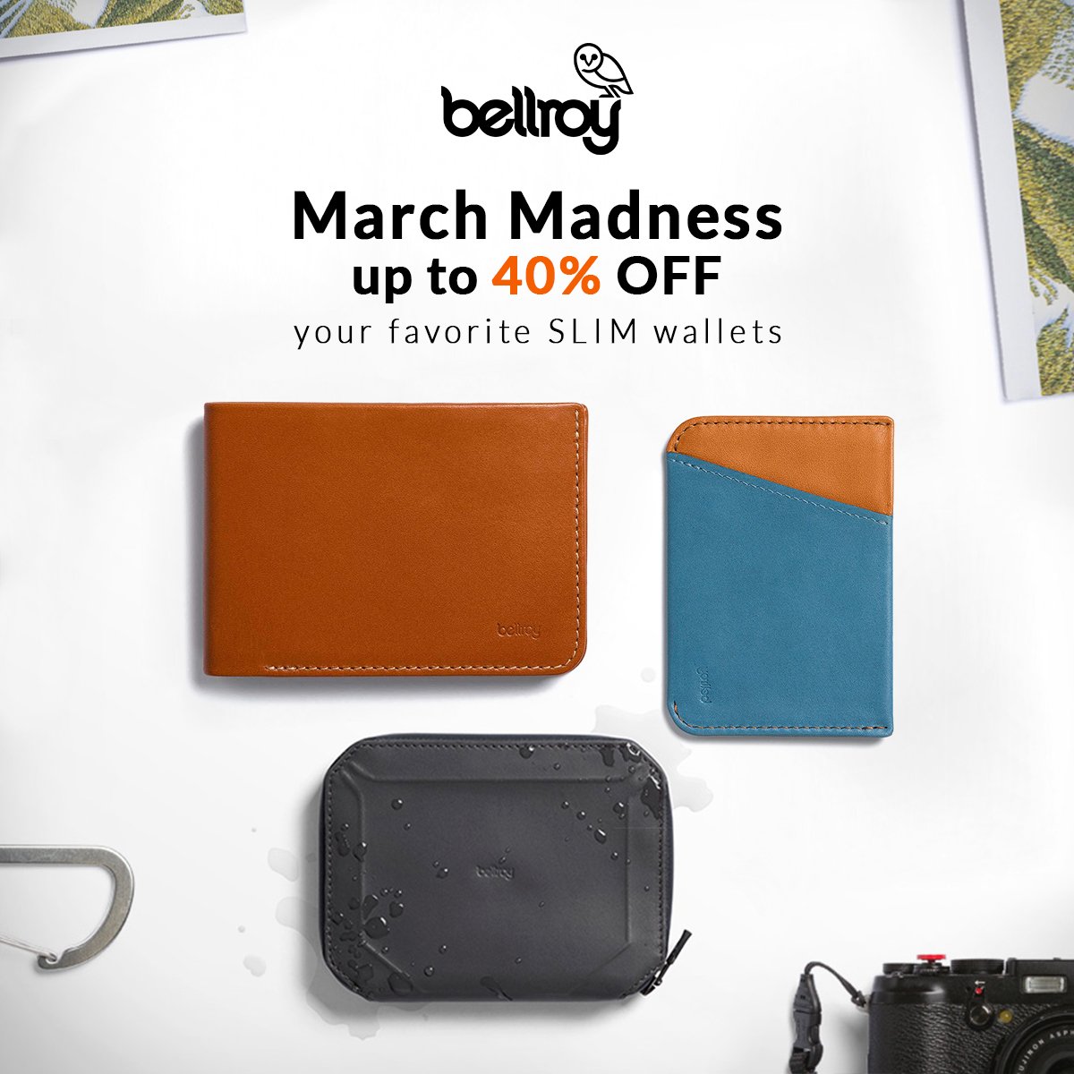 Save up to 40% off on your favorite SLIM wallets. Shop online at shopdeca.com. The promotion is valid until April 11, 2107.