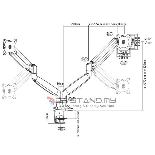 signageMY's tweet image. Double Full Motion Desk Mount Bracket 13"-27" - DMC10C24-SVR

ow.ly/LRJk30a66fQ

#monitorbracket #stand #mount

@tvstandbracket