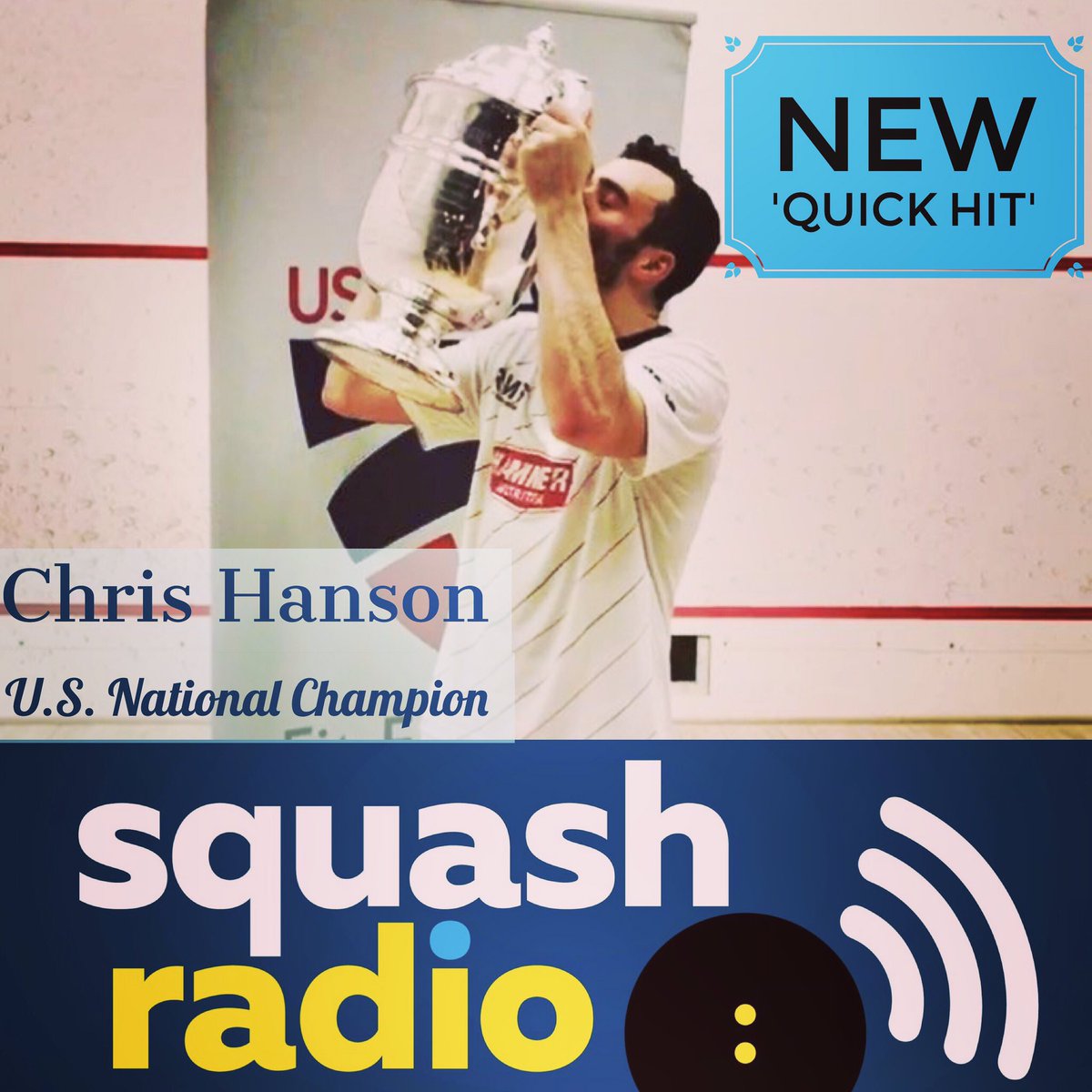 SquashRadio's tweet photo. New episode available on SquashRadio! Listen to @Chris_R_Hanson talk about his journey to becoming National Champion #squash. Take a listen! https://t.co/ufvj6MIywY