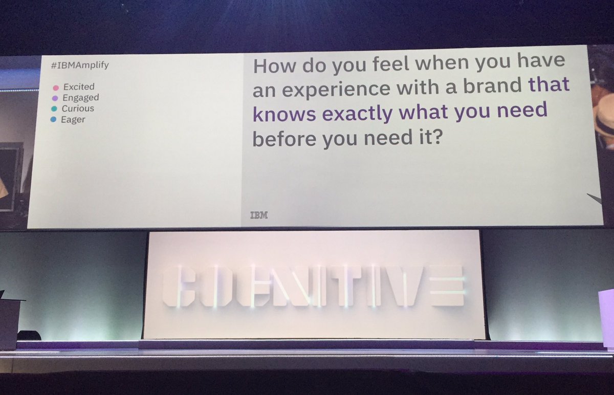 alyssawax's tweet photo. Delight your customer and deepen loyalty with Watson. #IBMAmplify #WatsonCE https://t.co/smJMSQmbjY